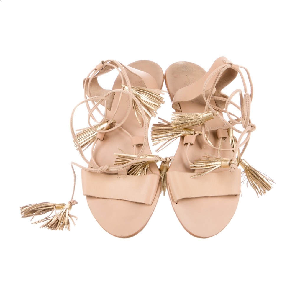 Loeffler Randall Golf Fringe Strappy Sandal 6.5